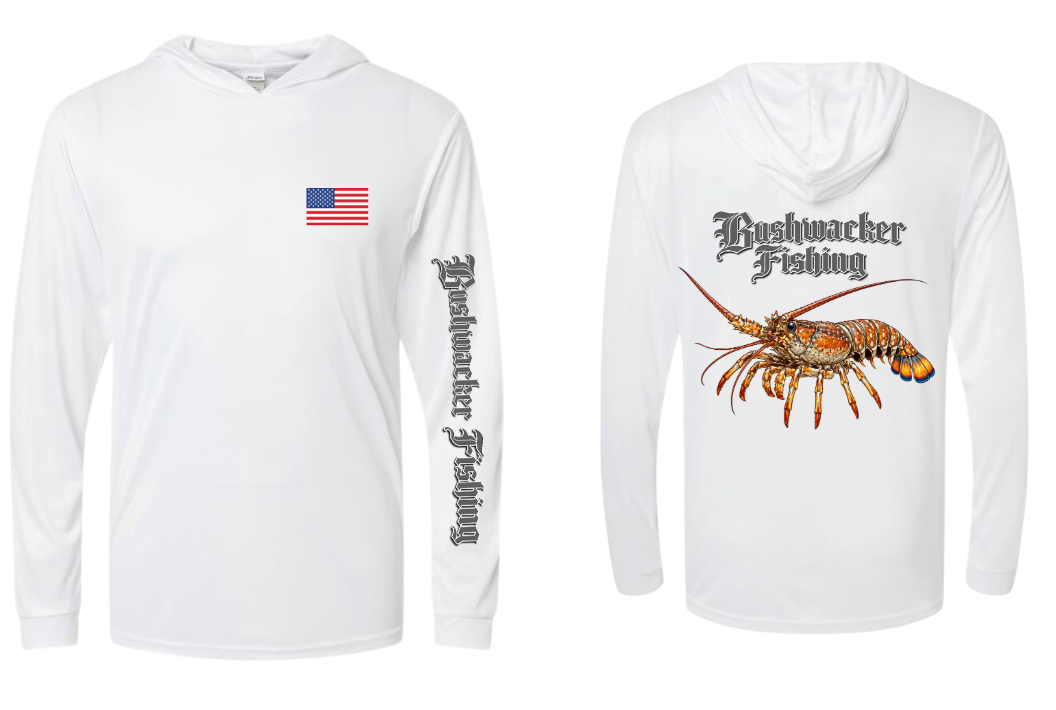 SPF 50 Bushwacker Fishing Shirt Lobster Edition